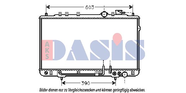 AKS DASIS Радиатор, охлаждение двигателя 560050N